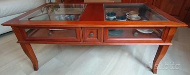 Tavolinetto in Legno e Vetro