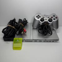 Ps2 argento completa di memory e controller