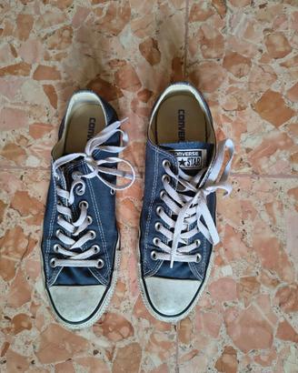 Converse All Star basse blu 42.5 con scatola