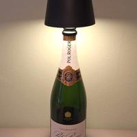 Pol Roger bottiglia lampada led nera 