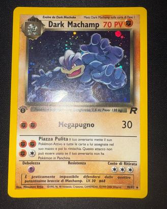 Dark Machamp Holo Prima Edizione Team Rocket 10/82