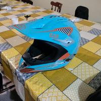 casco bhr azzurro e arancione 