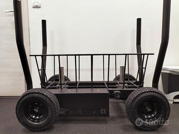 Slitta con ruote - da spinta/tiro