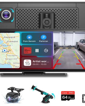 Display Autoradio Portatile 10,26" e Dashcam 2.5K
