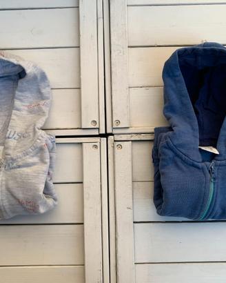 Lotto 2 pz Felpa Bambino Zara Baby 9-12 mesi 80cm