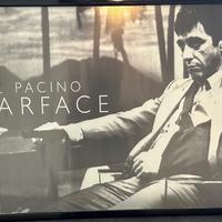 Quadro scena film Scarface Al Pacino