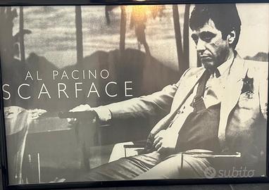 Quadro scena film Scarface Al Pacino