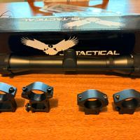 Ottica carabina JS tactical 4x32 con attacchi incl