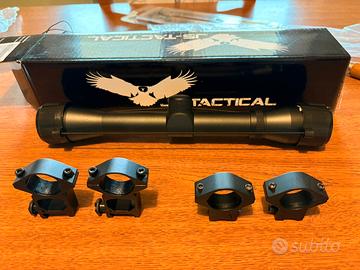 Ottica carabina JS tactical 4x32 con attacchi incl