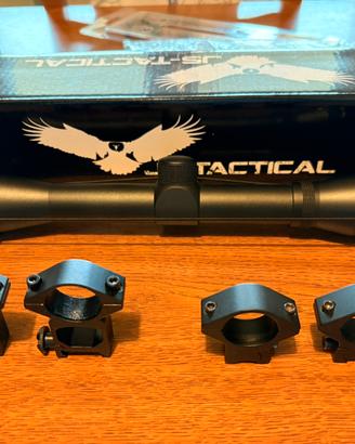 Ottica carabina JS tactical 4x32 con attacchi incl