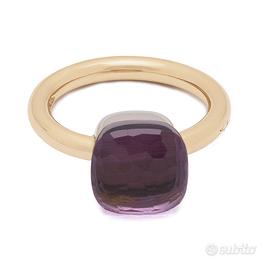 Anello Pomellato Nudo Petit in oro rosa e bianco