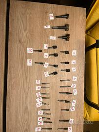 Frese punte da trapano miste misure e forma