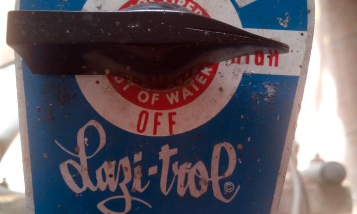 Motore nautico elettrico d'epoca