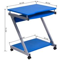 Scrivania porta computer. Tavolo da lavoro 