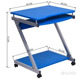 Scrivania porta computer. Tavolo da lavoro 