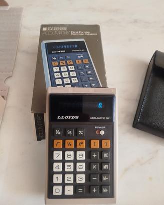 Calcolatrice Vintage Lloyd's automatico 321 1975