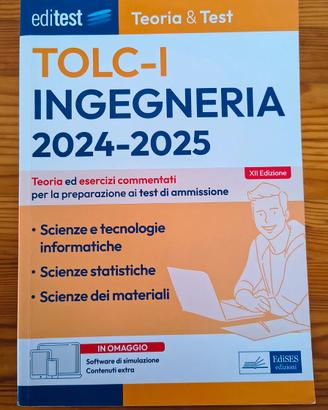 Editest TOLC-I Ingegneria Teoria Test 2024-2025