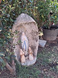 grotta nicchia votiva in cemento 