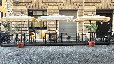 Ombrellone color beige/oro