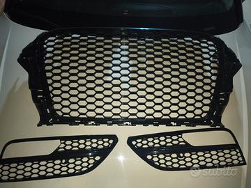 Griglia nido d'ape Audi A3 8v stile RS +mascherine