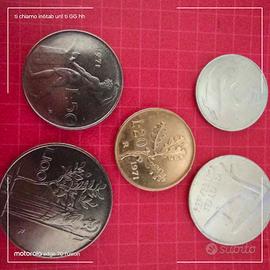 5 monete in lire italiane del 1971