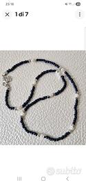 Collana di perline blu unisex 💙LuaCreazioni💙