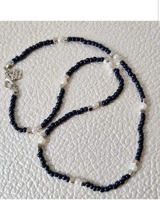 Collana di perline blu unisex 💙LuaCreazioni💙