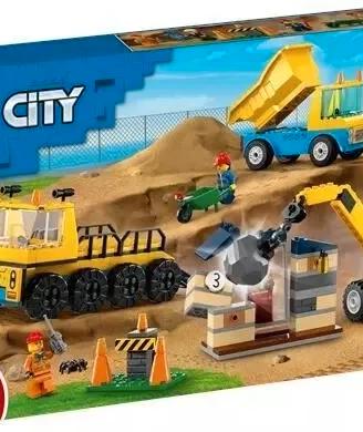 LEGO City 60391 camion cantiere palla demolizione