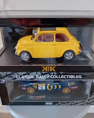 FIAT 500 1/12 SUBARU IMPREZA 1/18