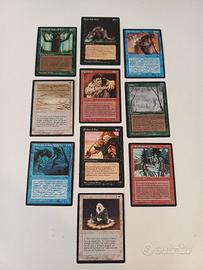 Lotto 10 Carte Magic MTG - Terza Edizione FBB Ital