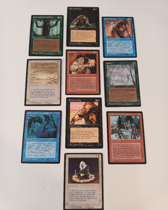 Lotto 10 Carte Magic MTG - Terza Edizione FBB Ital