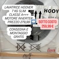 lavatrice 7 kg hoover classe a+++