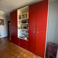 Mobile Rosso camera letto Anni 70 Modernariato