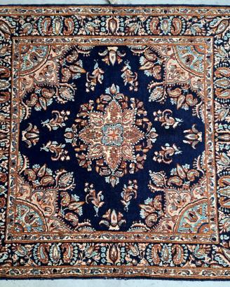 Tappeto persiano Kirman fine originale quadrato