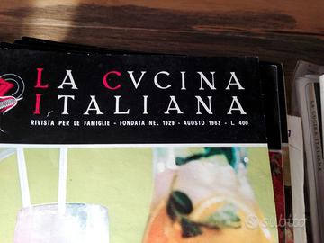 18 riviste "La cucina italiana" di ricette anni 60