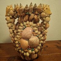 vaso in conchiglie da collezione