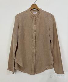 MAX&CO Camicia beige in lino 100%