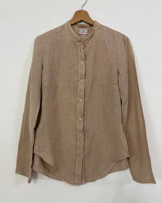 MAX&CO Camicia beige in lino 100%
