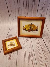 Set di 2 quadretti artigianali messicani vintage