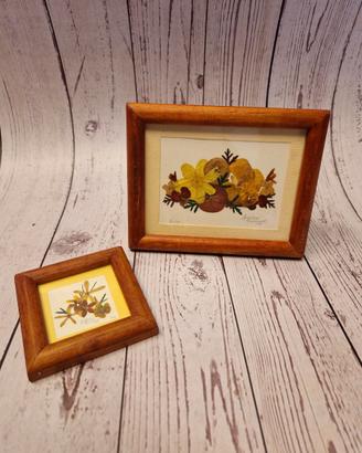 Set di 2 quadretti artigianali messicani vintage