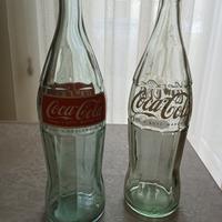2 bottiglie vintage Coca Cola