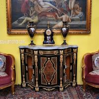 Servante stile Napoleone III Boulle tre sportelli