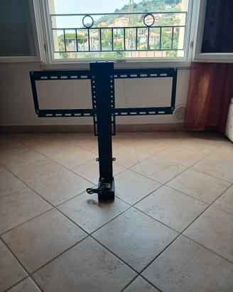 SUPPORTO  TV  MOTORIZZATO DA  SOFFITTO E PAVIMENTO