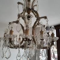 N.2 lampadari e N.4 applique coordinati antichi