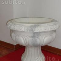 Vaso da giardino in Marmo Bianco