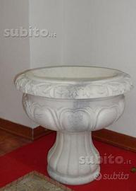 Vaso da giardino in Marmo Bianco