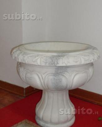 Vaso da giardino in Marmo Bianco