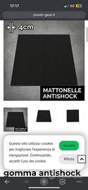 Mattonelle in gomma antishock Power Gear
