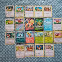 Lotto carte pokemon eevee umbreon ecc