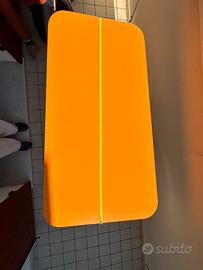 Tavolo moderno arancione/grigio 150x75 robusto